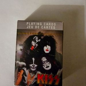 RARE KISS ROCK BAND ON PLAYING CARDS